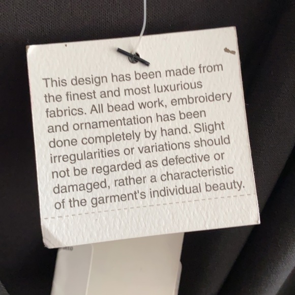 New with tags! Aidan Mattox black sleeveless jersey/sequin long dress. Size 4 - Picture 8 of 8